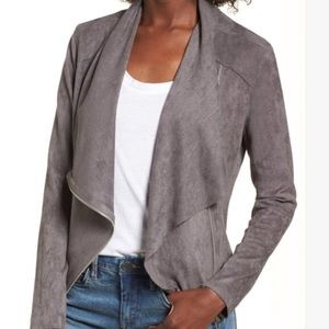 Women’s Blanknyc Faux Suede Drape Front Jacket